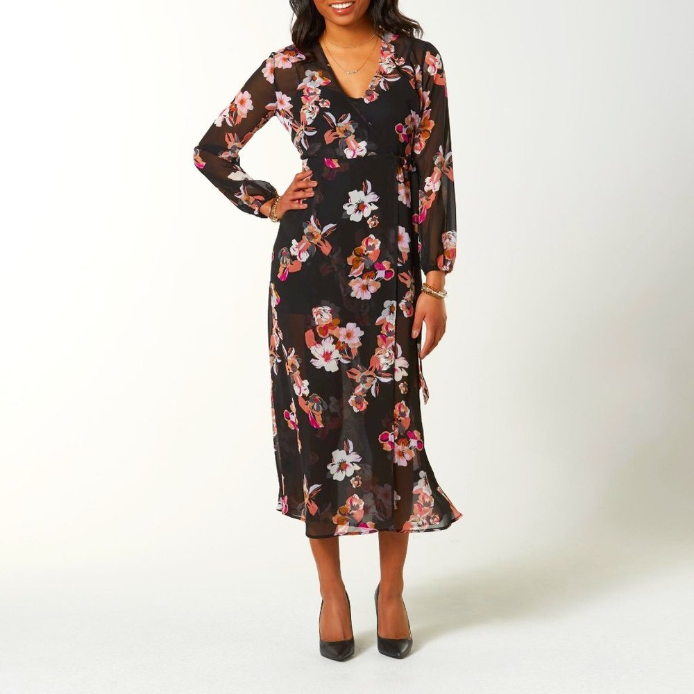 Simply Styled Women's 2-Piece Wrap Dress -…